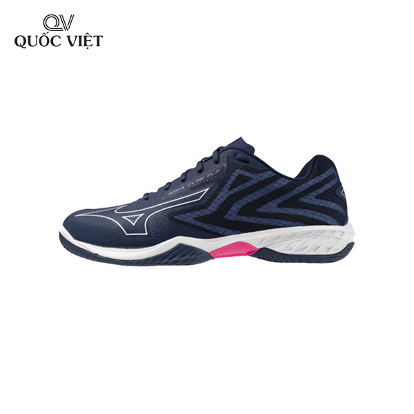 Giày cầu lông Mizuno Wave Claw El 2 Xanh Hồng